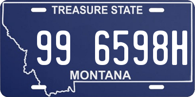 MT license plate 996598H