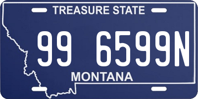 MT license plate 996599N