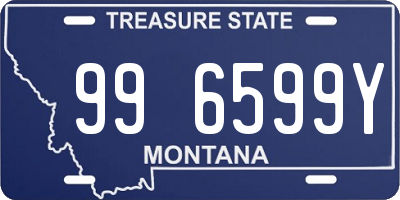 MT license plate 996599Y