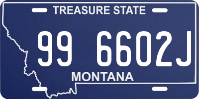 MT license plate 996602J