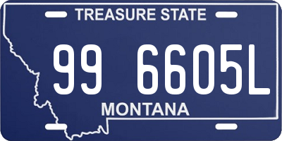 MT license plate 996605L