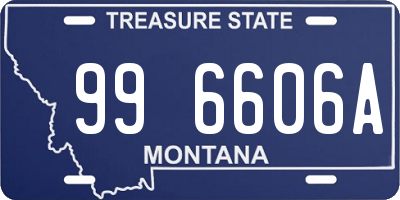 MT license plate 996606A