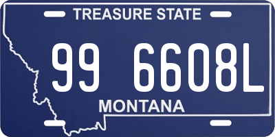 MT license plate 996608L