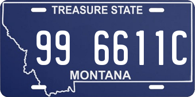 MT license plate 996611C