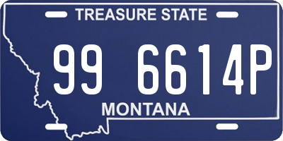 MT license plate 996614P