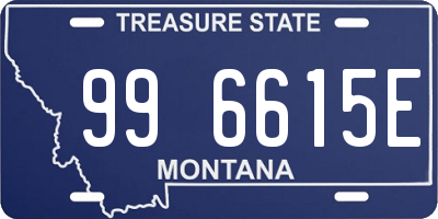 MT license plate 996615E