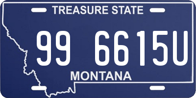 MT license plate 996615U