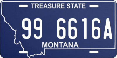 MT license plate 996616A