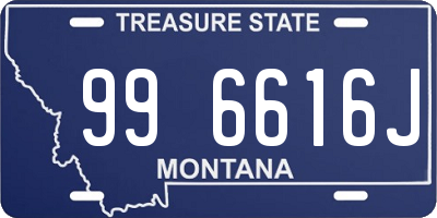 MT license plate 996616J