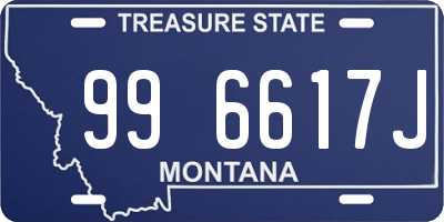 MT license plate 996617J