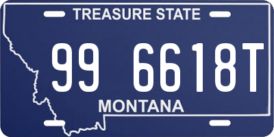 MT license plate 996618T