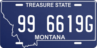 MT license plate 996619G