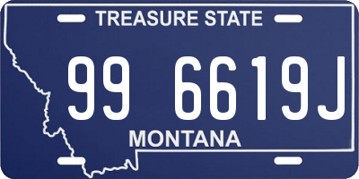 MT license plate 996619J