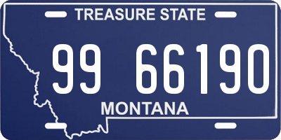 MT license plate 996619O