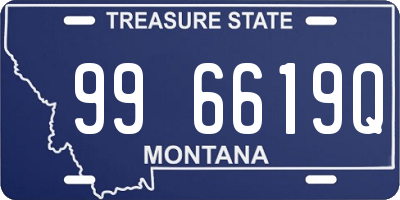 MT license plate 996619Q