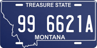 MT license plate 996621A