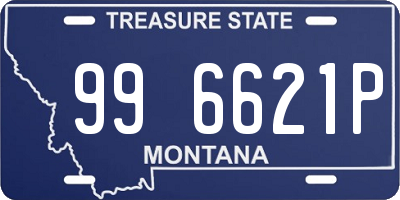 MT license plate 996621P