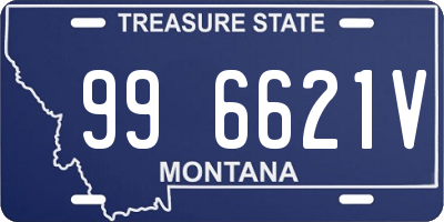 MT license plate 996621V