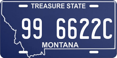 MT license plate 996622C