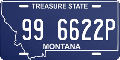 MT license plate 996622P