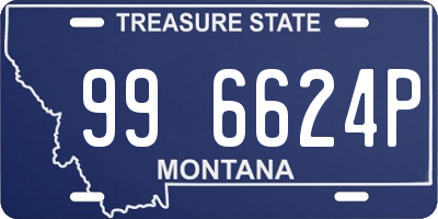 MT license plate 996624P