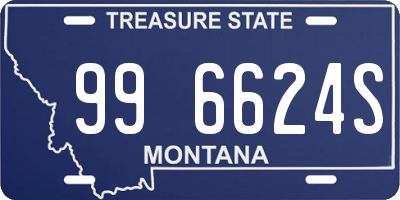 MT license plate 996624S