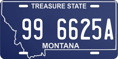 MT license plate 996625A