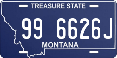 MT license plate 996626J