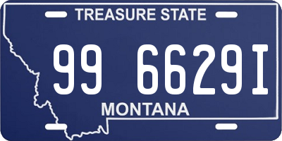 MT license plate 996629I