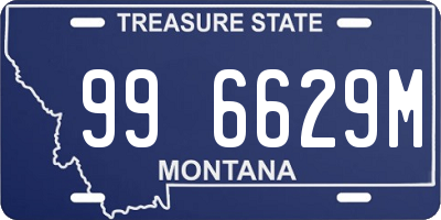 MT license plate 996629M