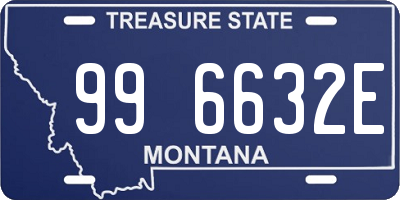 MT license plate 996632E