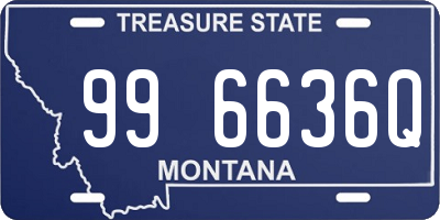 MT license plate 996636Q