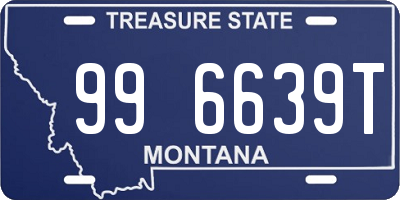 MT license plate 996639T