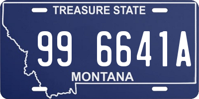 MT license plate 996641A