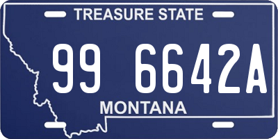 MT license plate 996642A