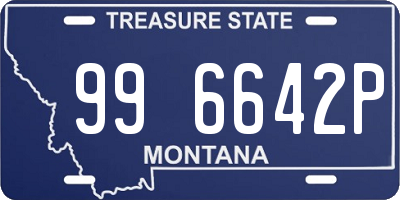 MT license plate 996642P