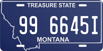 MT license plate 996645I