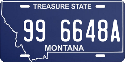 MT license plate 996648A