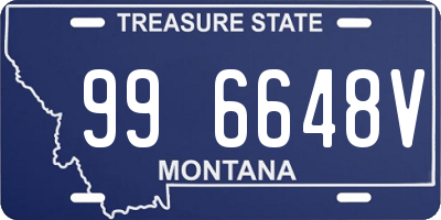 MT license plate 996648V