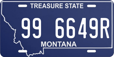 MT license plate 996649R