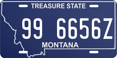 MT license plate 996656Z