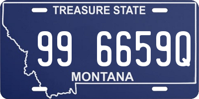 MT license plate 996659Q