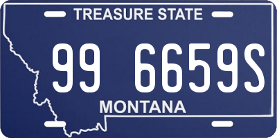 MT license plate 996659S