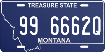 MT license plate 996662Q