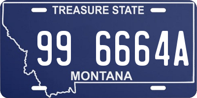 MT license plate 996664A