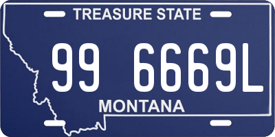 MT license plate 996669L