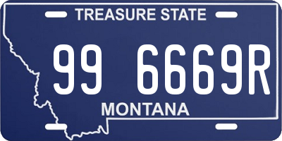 MT license plate 996669R