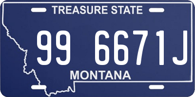 MT license plate 996671J