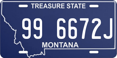 MT license plate 996672J