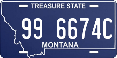 MT license plate 996674C